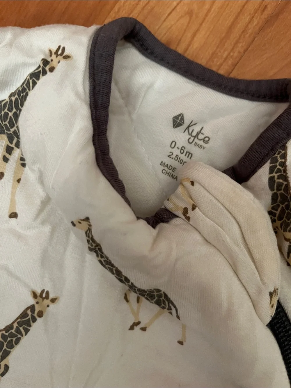 Kyte Quilted Sleep Sack Size 0-6 months Giraffe